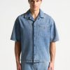 Maniere De Voir Boxy Denim Revere Shirt | Shirts