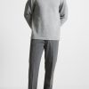 Maniere De Voir Wool Blend Knit Revere Long Sleeve Jumper | Knitwear