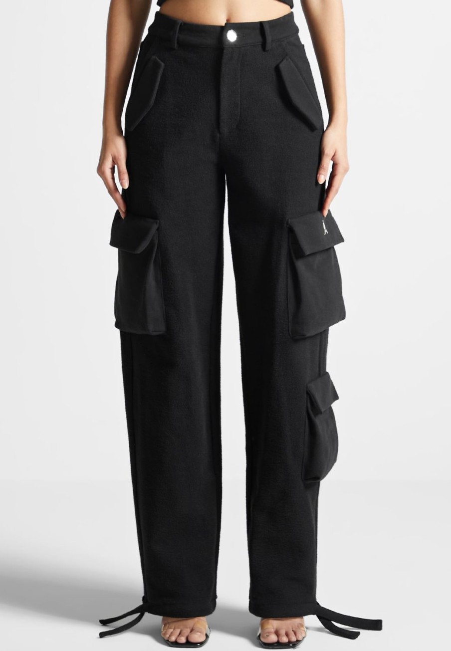 Maniere De Voir High Waisted Loopback Cargo Pants | Tracksuits