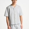 Maniere De Voir Signature Boxy Baseball Shirt | Shirts