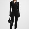 Maniere De Voir Velour Jumpsuit With Gloves | Jumpsuits & Playsuits