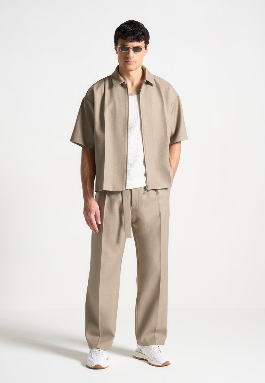 Maniere De Voir Boxy Shirt With Crease | Modern Tailoring