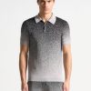 Maniere De Voir Ombre Knit Polo Top | Knitwear