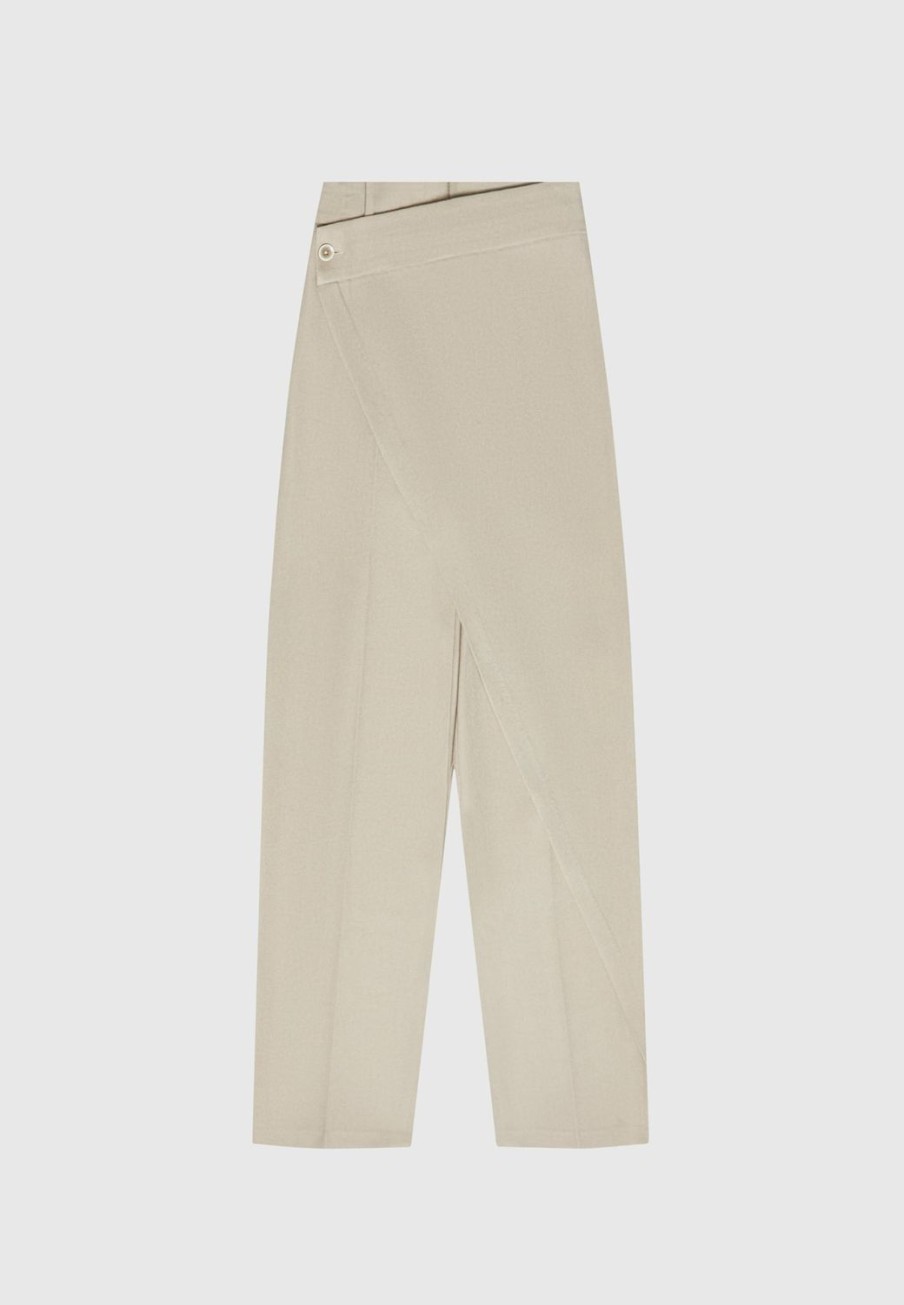 Maniere De Voir Wrap Tailored Trousers | Trousers