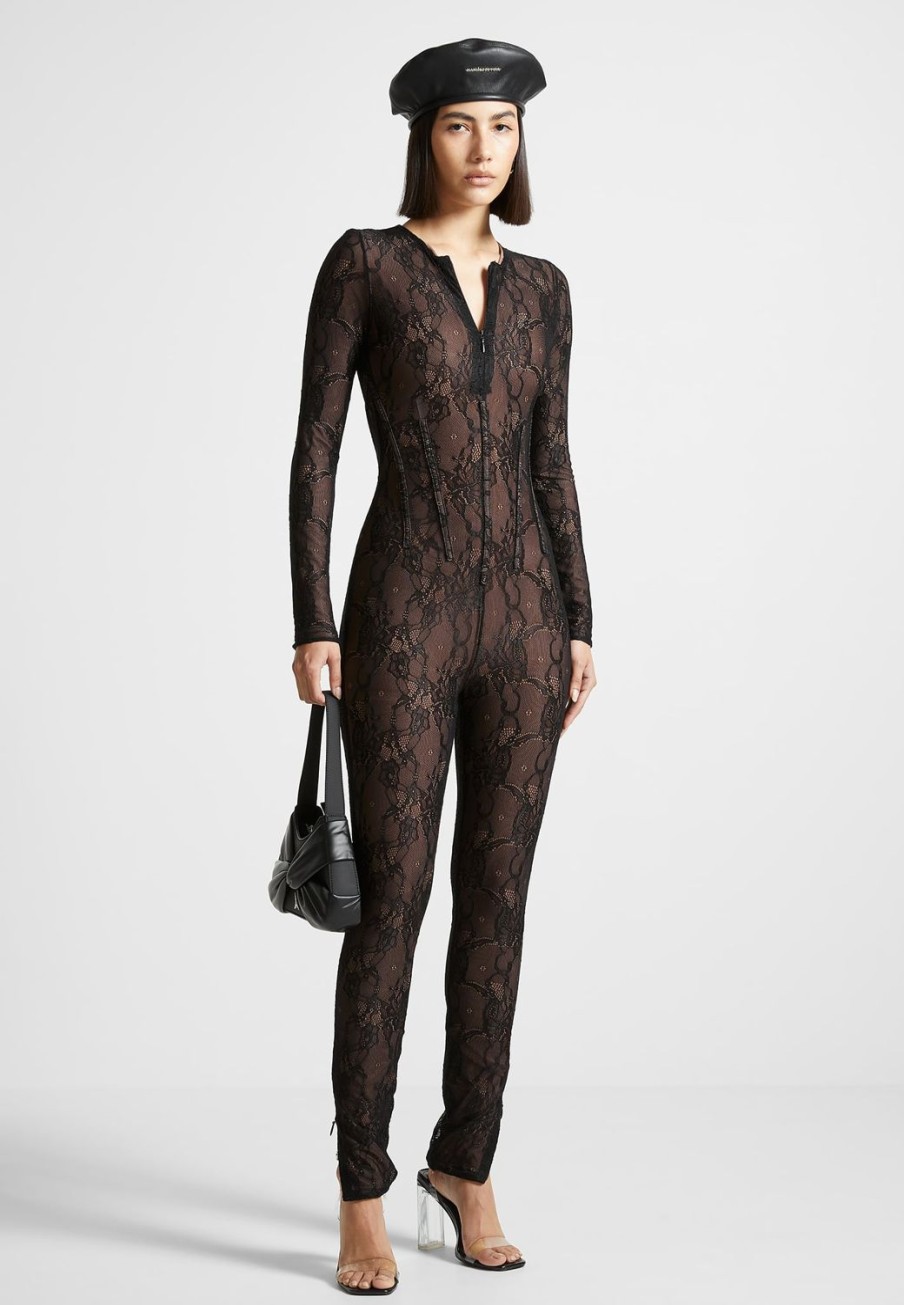 Maniere De Voir Lace Jumpsuit | Jumpsuits & Playsuits