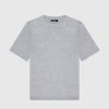 Maniere De Voir Boucle Knit Oversized Fit T-Shirt | T-Shirts & Tops