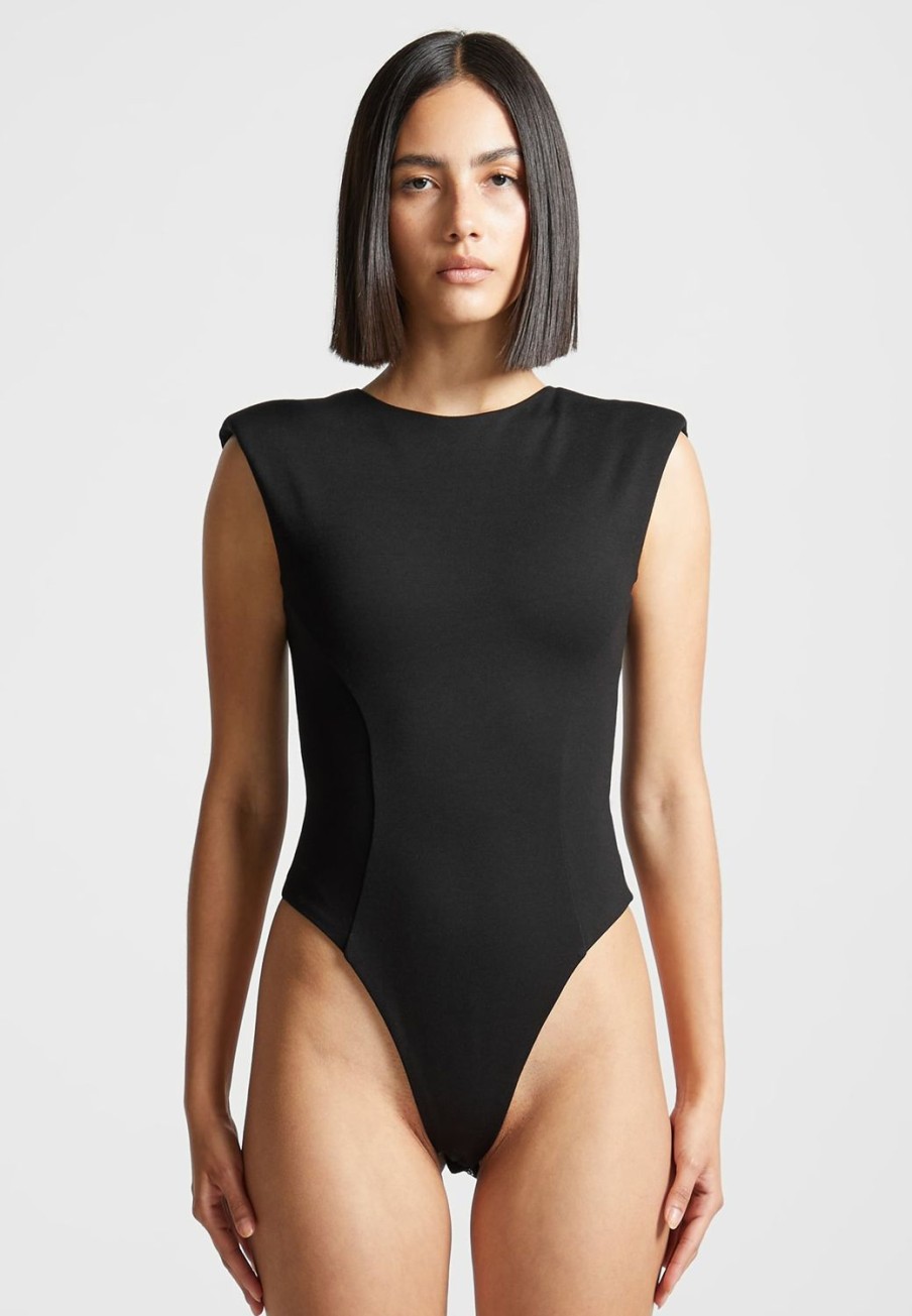 Maniere De Voir Eternelle Wide Shoulder Bodysuit | Bodysuits