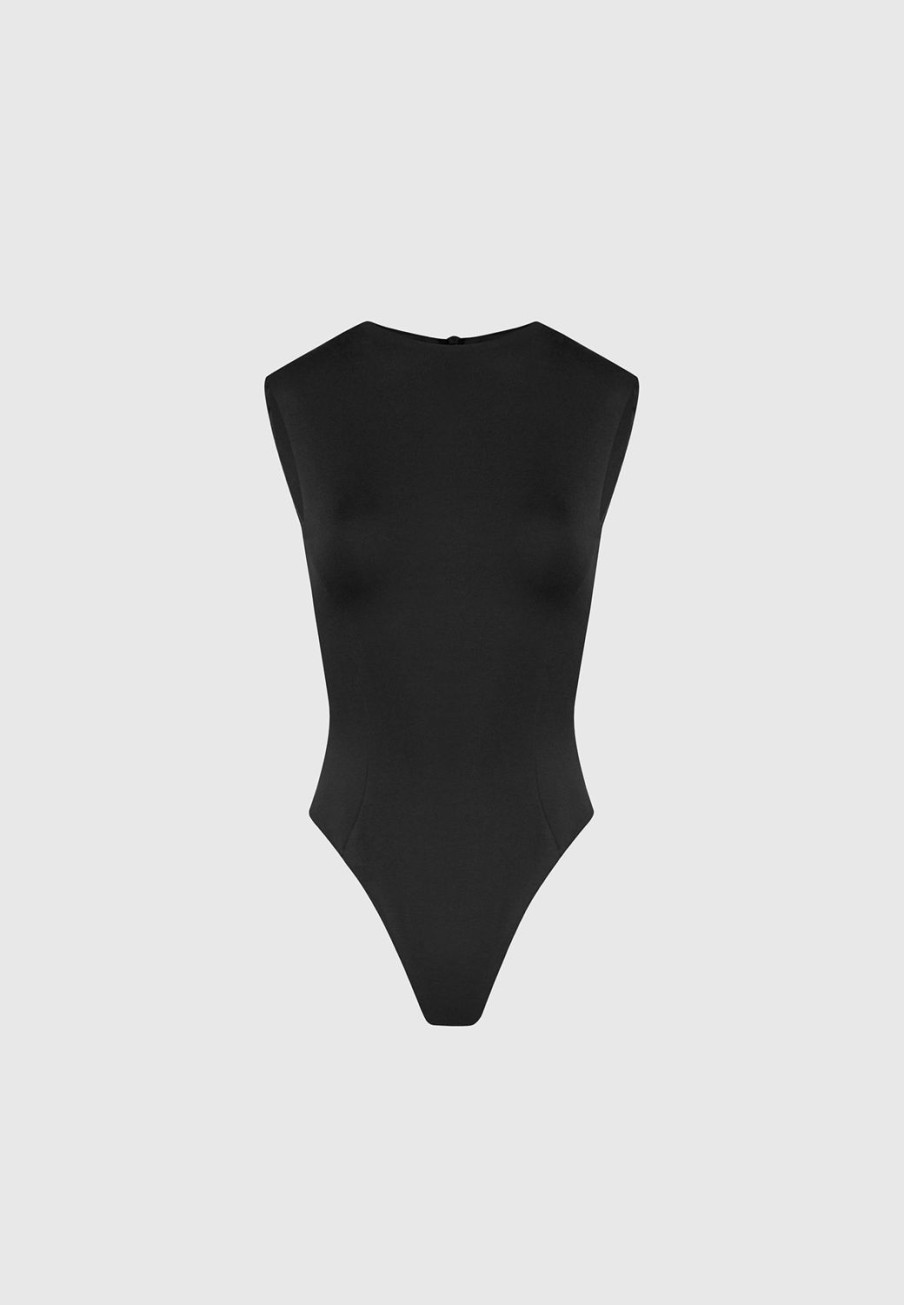 Maniere De Voir Eternelle Wide Shoulder Bodysuit | Bodysuits